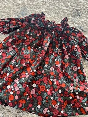 Burberry baby girl floral dress 3-6 months nwot